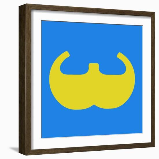 Letter W Yellow-NaxArt-Framed Art Print