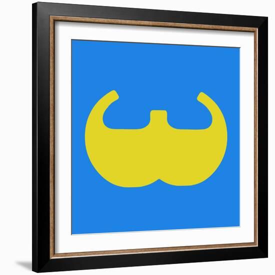 Letter W Yellow-NaxArt-Framed Art Print