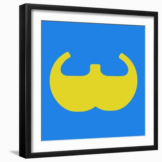 Letter W Yellow-NaxArt-Framed Art Print