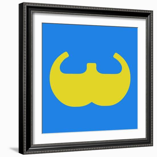 Letter W Yellow-NaxArt-Framed Art Print