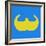 Letter W Yellow-NaxArt-Framed Art Print