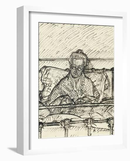 Letter Writing-Harold Gilman-Framed Giclee Print