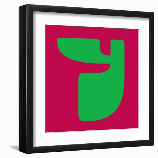 Letter Y Green-NaxArt-Framed Art Print