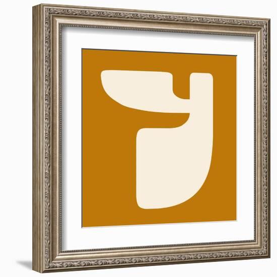 Letter Y White-NaxArt-Framed Art Print