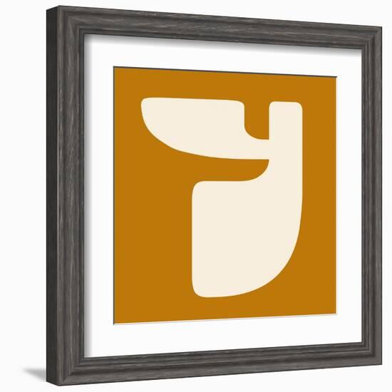 Letter Y White-NaxArt-Framed Art Print