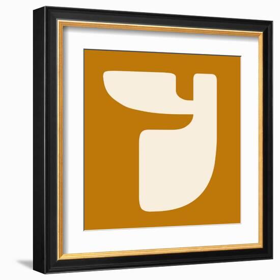 Letter Y White-NaxArt-Framed Art Print