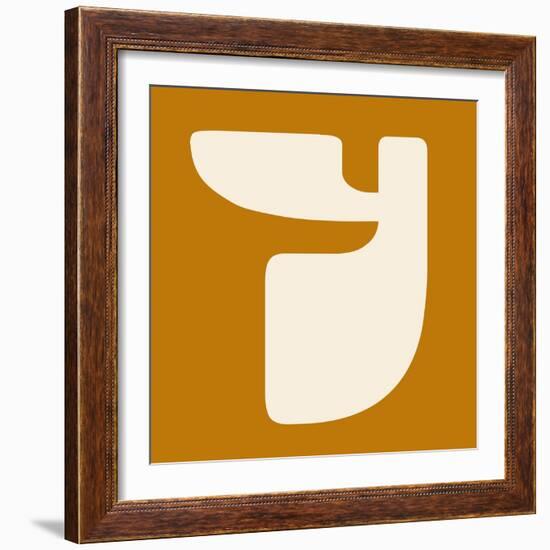 Letter Y White-NaxArt-Framed Art Print