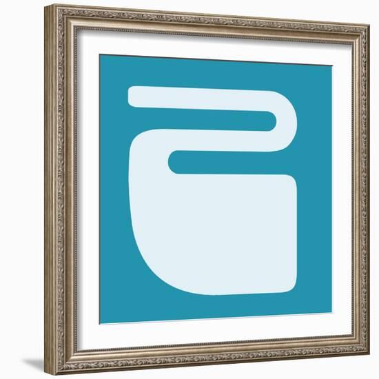 Letter Z White-NaxArt-Framed Art Print