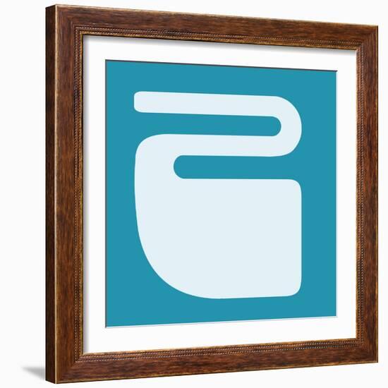 Letter Z White-NaxArt-Framed Art Print