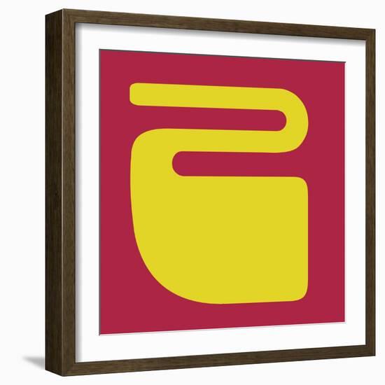 Letter Z Yellow-NaxArt-Framed Art Print