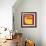 Letter Z Yellow-NaxArt-Framed Art Print displayed on a wall