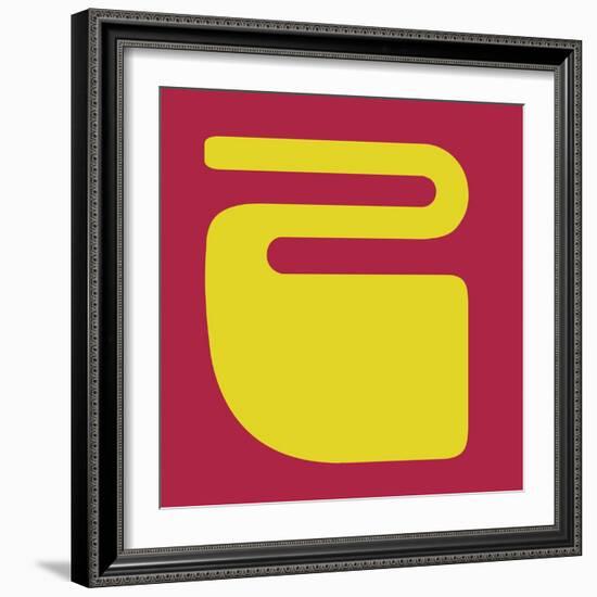 Letter Z Yellow-NaxArt-Framed Art Print