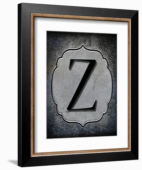 Letter Z-LightBoxJournal-Framed Giclee Print