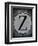 Letter Z-LightBoxJournal-Framed Giclee Print