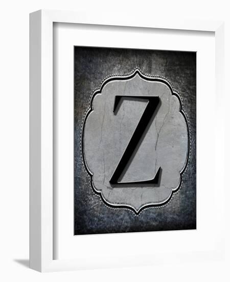 Letter Z-LightBoxJournal-Framed Giclee Print