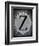 Letter Z-LightBoxJournal-Framed Giclee Print