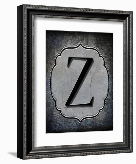 Letter Z-LightBoxJournal-Framed Giclee Print