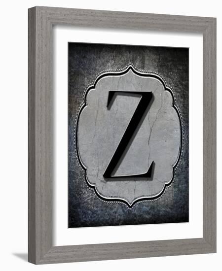 Letter Z-LightBoxJournal-Framed Giclee Print