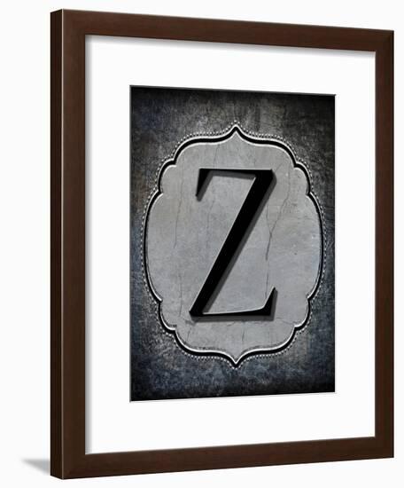 Letter Z-LightBoxJournal-Framed Giclee Print