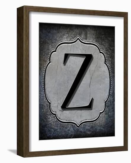 Letter Z-LightBoxJournal-Framed Giclee Print