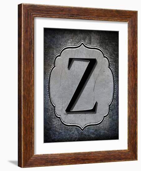 Letter Z-LightBoxJournal-Framed Giclee Print