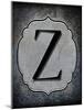 Letter Z-LightBoxJournal-Mounted Giclee Print