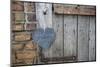 Lettered Slate Heart, Old Door, 'Welcome Home'-Andrea Haase-Mounted Photographic Print