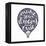 Lettering Composition Inscribed into Air Ballon.-zapolzun-Framed Stretched Canvas