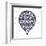 Lettering Composition Inscribed into Air Ballon.-zapolzun-Framed Art Print