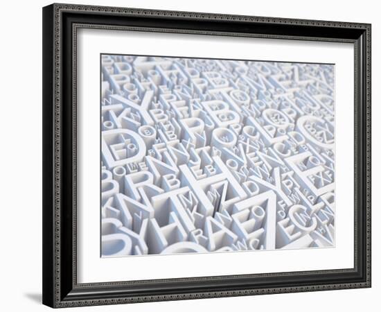 Letters Background-Sashkin-Framed Art Print