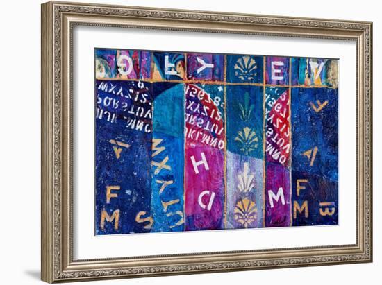 Letters Free Fall, 2012-Margaret Coxall-Framed Giclee Print