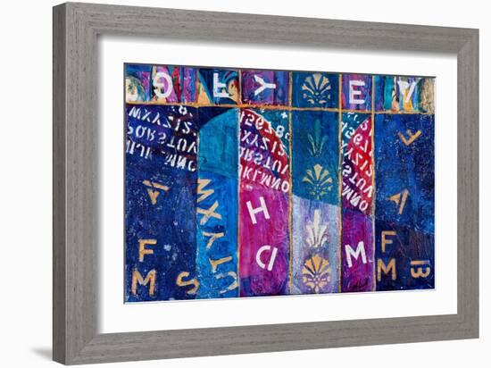 Letters Free Fall, 2012-Margaret Coxall-Framed Giclee Print