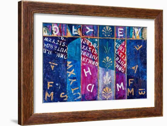 Letters Free Fall, 2012-Margaret Coxall-Framed Giclee Print