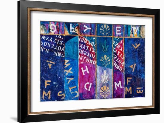 Letters Free Fall, 2012-Margaret Coxall-Framed Giclee Print