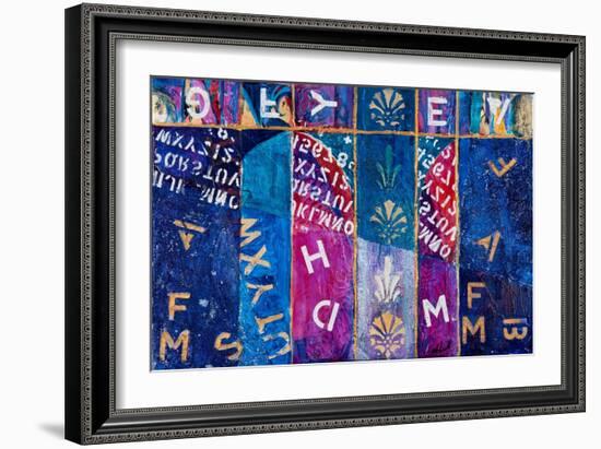 Letters Free Fall, 2012-Margaret Coxall-Framed Giclee Print