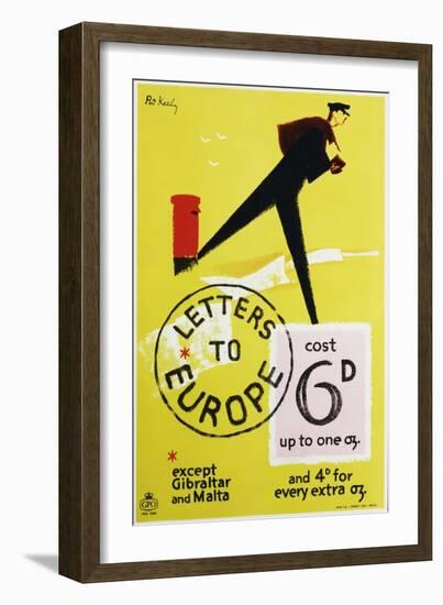 Letters to Europe Cost 6D-Pat Keely-Framed Art Print