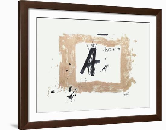 Lettre A-Antoni Tapies-Framed Collectable Print