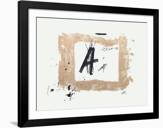 Lettre A-Antoni Tapies-Framed Collectable Print