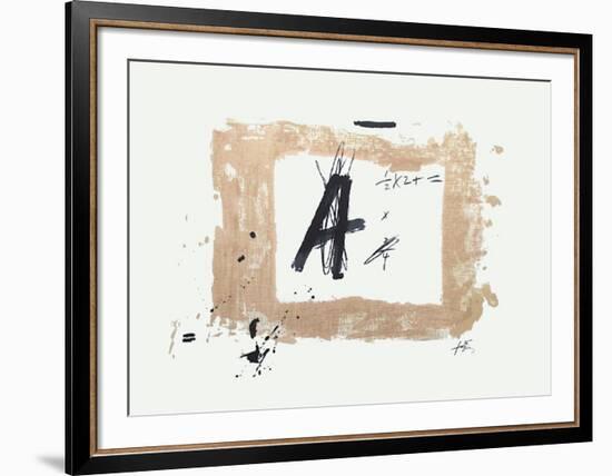 Lettre A-Antoni Tapies-Framed Collectable Print