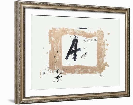 Lettre A-Antoni Tapies-Framed Collectable Print