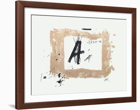 Lettre A-Antoni Tapies-Framed Collectable Print