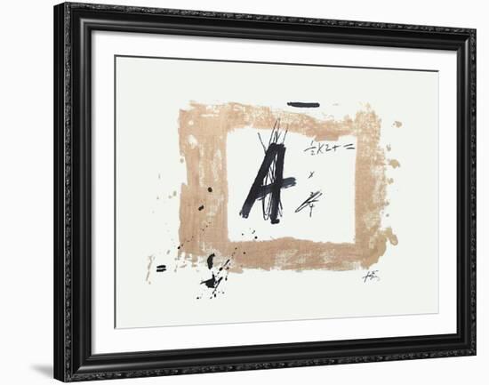 Lettre A-Antoni Tapies-Framed Collectable Print