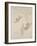 Lettre autographe; croquis de trois pêcheurs-Alfred Sisley-Framed Giclee Print