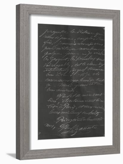 Lettre de Cézanne à Vollard ; Aix 9 janvier 1903 ; p.3-Paul Cézanne-Framed Giclee Print