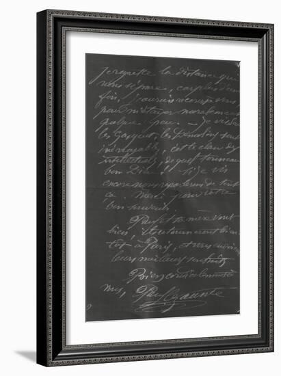 Lettre de Cézanne à Vollard ; Aix 9 janvier 1903 ; p.3-Paul Cézanne-Framed Giclee Print