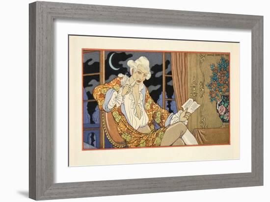 Lettre Lxxxviii, Cecile Volanges Au Vicomte De Valmont, from 'Les Liaisons Dangereuses' by Pierre C-Georges Barbier-Framed Giclee Print