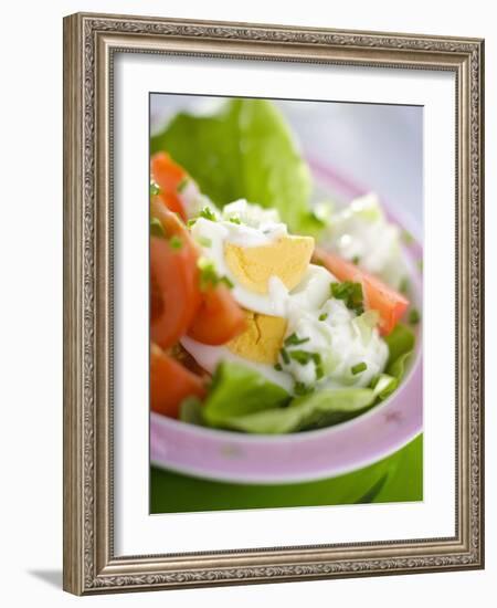 Lettuce, Egg, Tomato and Yoghurt Dressing-null-Framed Photographic Print