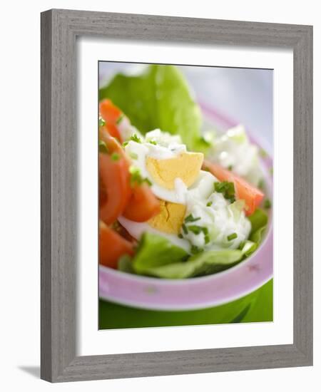 Lettuce, Egg, Tomato and Yoghurt Dressing-null-Framed Photographic Print