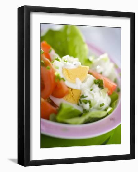 Lettuce, Egg, Tomato and Yoghurt Dressing-null-Framed Photographic Print