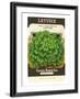 'Lettuce Seed Packet' Art Print | Art.com